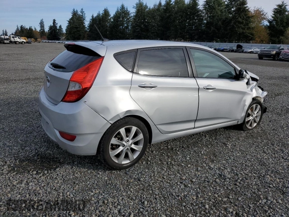 2012 Hyundai Accent SE with VIN KMHCU5AE5CU002876, listed as a Copart auction lot 79473334 with 120,926 mi miles and Salvage Title. Bid and sale history available at carsss.com. Image 3.