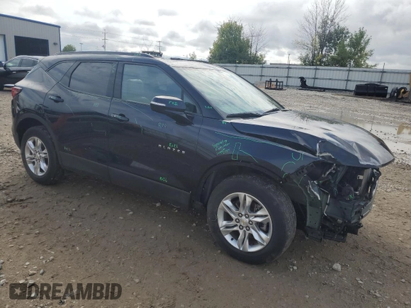 2021 Chevrolet Blazer LT with VIN 3GNKBJR44MS533568, listed as a Copart auction lot 74927554 with 47,873 mi miles and Non repairable. Bid and sale history available at DreamBid. Image 4.