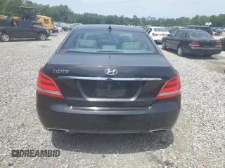 2014 Hyundai Equus Signature z VIN KMHGH4JH4EU074679, wystawiony jako Copart lot #56581505 z przebiegiem 118 846 mil mil oraz Szkoda całkowita • Salvage title. Historia ofert i sprzedaży dostępna na DreamBid. Obrazek 6.