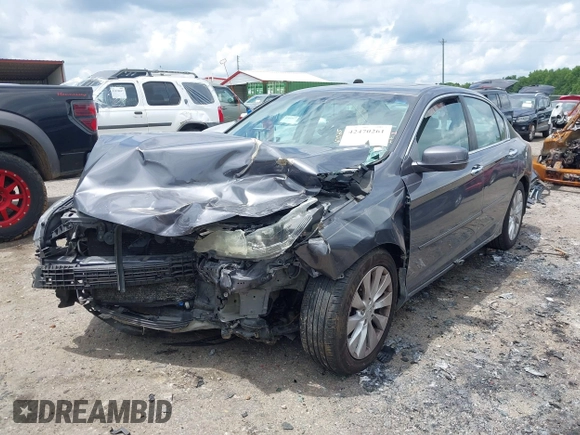 2015 Honda Accord EX-L with VIN 1HGCR2F82FA272839, listed as a IAAI auction lot 42470261 with 130,845 mi miles and . Bid and sale history available at DreamBid. Image 2.