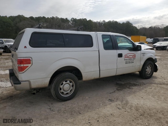 2014 Ford F-150 XL with VIN 1FTEX1CM4EFB18174, listed as a Copart auction lot 47204955 with 294,477 mi miles and Salvage Title. Bid and sale history available at carsss.com. Image 3.
