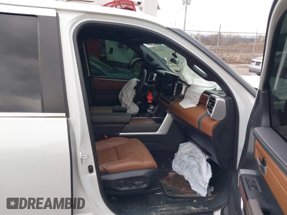 2024 Toyota Tundra 1794 Edition with VIN 5TFMA5DB1RX206178, listed as a IAAI auction lot 41687850 with 11,547 mi miles and . Bid and sale history available at DreamBid. Image 5.