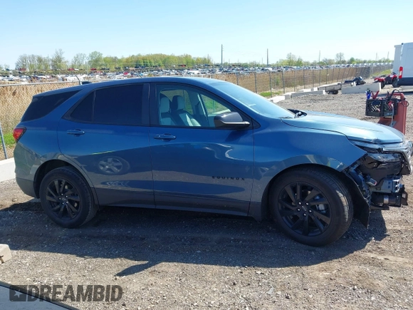 2024 Chevrolet Equinox LS with VIN 3GNAXHEG9RL366616, listed as a IAAI auction lot 42214696 with 8,132 mi miles and . Bid and sale history available at DreamBid. Image 14.