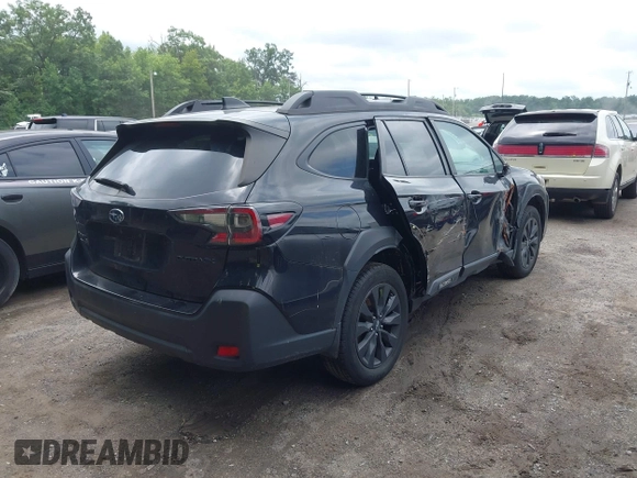 2023 Subaru Outback Onyx with VIN 4S4BTAJC8P3129347, listed as a IAAI auction lot 42741518 with 29,275 mi miles and . Bid and sale history available at DreamBid. Image 4.
