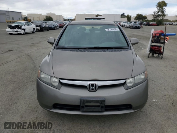 2008 Honda Civic LX with VIN 2HGFA16598H339946, listed as a Copart auction lot 54784655 with 110,205 mi miles and Salvage Title. Bid and sale history available at DreamBid. Image 5.