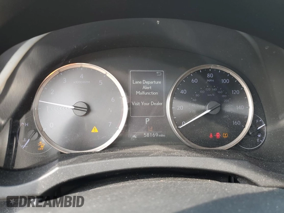 2020 Lexus IS 300 with VIN JTHAA1D20L5107123, listed as a Copart auction lot 82260834 with 58,169 mi miles and Salvage title. Bid and sale history available at DreamBid. Image 9.