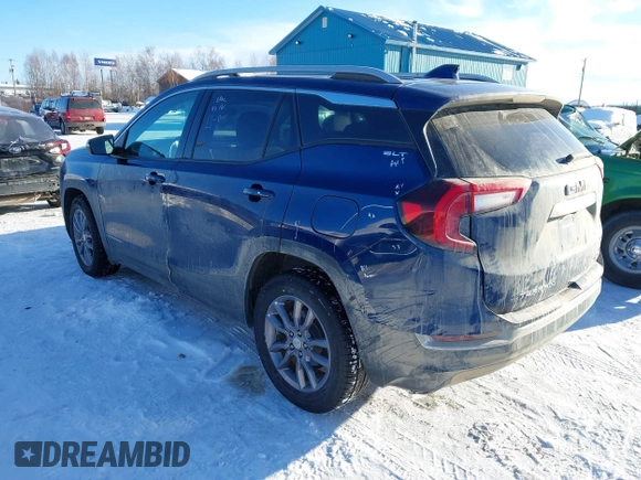 2023 GMC Terrain SLT with VIN 3GKALVEG3PL191820, listed as a IAAI auction lot 41701655 with 39,211 mi miles and . Bid and sale history available at carsss.com. Image 3.