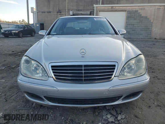 2003 Mercedes-Benz S-Class 4.3L with VIN WDBNG83J93A352558, listed as a Copart auction lot 80058514 with 160,864 mi miles and Salvage Title. Bid and sale history available at carsss.com. Image 5.