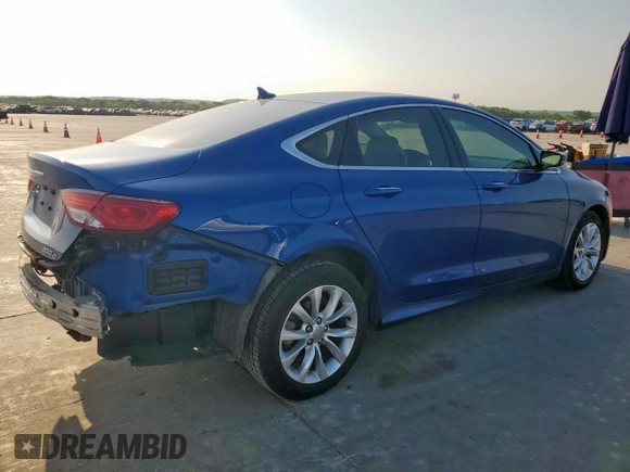 2015 Chrysler 200 C with VIN 1C3CCCCB7FN740079, listed as a Copart auction lot 53384965 with 100,944 mi miles and Salvage Title. Bid and sale history available at carsss.com. Image 3.