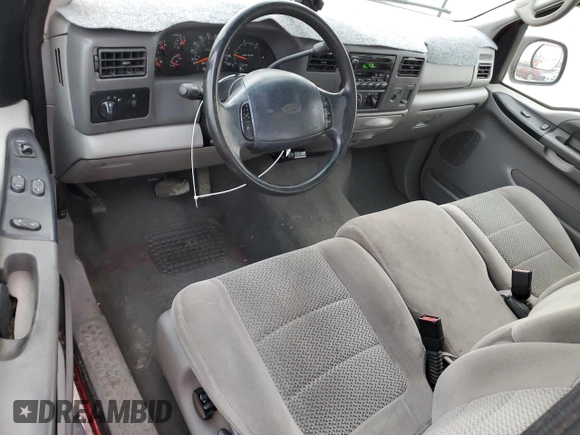 2001 Ford Super Duty F-250 XL with VIN 1FTNX20F61EB06006, listed as a Copart auction lot 84282164 with 342,531 mi miles and Salvage Title. Bid and sale history available at carsss.com. Image 8.