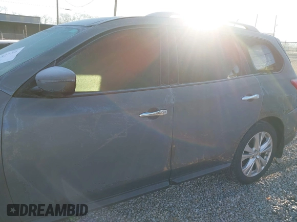 2018 Nissan Pathfinder S with VIN 5N1DR2MN7JC658029, listed as a IAAI auction lot 41132739 with 116,917 mi miles and . Bid and sale history available at DreamBid. Image 14.