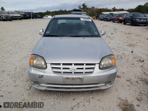 2005 Hyundai Accent GLS with VIN KMHCG45C25U603157, listed as a Copart auction lot 71985824 with 110,124 mi miles and Clean Title. Bid and sale history available at carsss.com. Image 5.