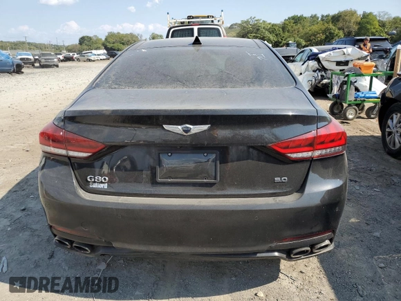 2017 Genesis G80 Ultimate with VIN KMHGN4JFXHU199715, listed as a Copart auction lot 72476994 with 133,454 mi miles and Clean Title. Bid and sale history available at DreamBid. Image 6.