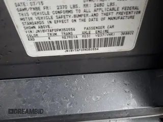 2015 Infiniti Q50 Premium with VIN JN1BV7AP0FM350554, listed as a Copart auction lot 45019465 with 95,069 mi miles and Salvage Title. Bid and sale history available at carsss.com. Image 12.