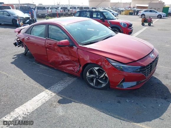 2023 Hyundai Elantra Limited with VIN KMHLP4AG7PU496943, listed as a IAAI auction lot 41539814 with 11,057 mi miles. Bid and sale history available at carsss.com. Image 1.
