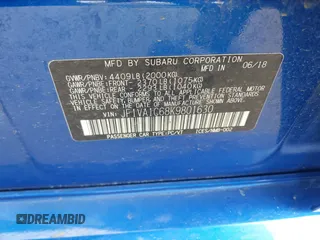 2019 Subaru WRX Premium with VIN JF1VA1C68K9801630, listed as a IAAI auction lot 42023028 with 48,772 mi miles and . Bid and sale history available at DreamBid. Image 9.