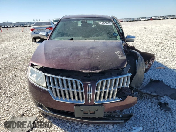 2011 Lincoln MKZ with VIN 3LNHL2GC4BR775387, listed as a Copart auction lot 41779515 with Not Provided miles and Salvage Title. Bid and sale history available at carsss.com. Image 5.