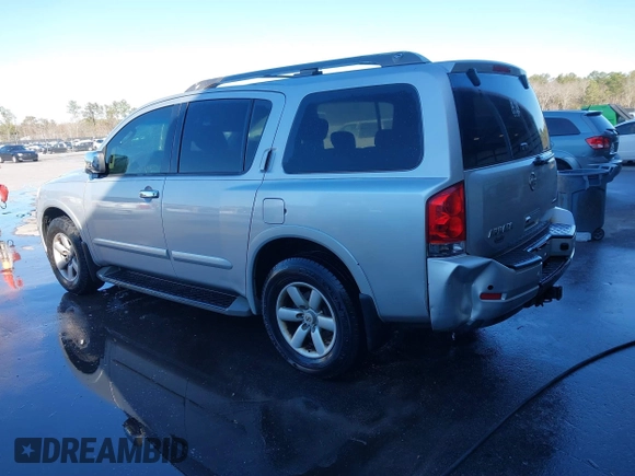 2011 Nissan Armada SV with VIN 5N1BA0ND1BN606068, listed as a IAAI auction lot 41222790 with 202,222 mi miles and . Bid and sale history available at DreamBid. Image 3.