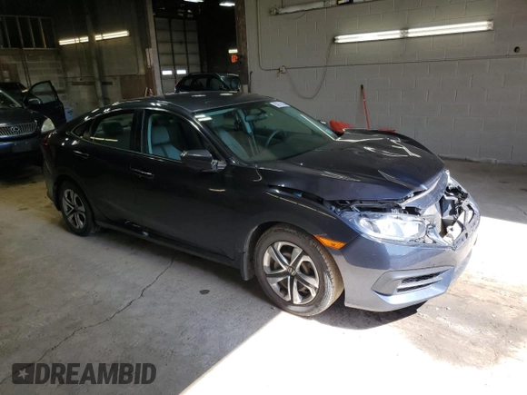 2017 Honda Civic Sedan LX with VIN 2HGFC2F5XHH511224, listed as a Copart auction lot 50261825 with 43,907 mi miles and Salvage Title. Bid and sale history available at carsss.com. Image 4.