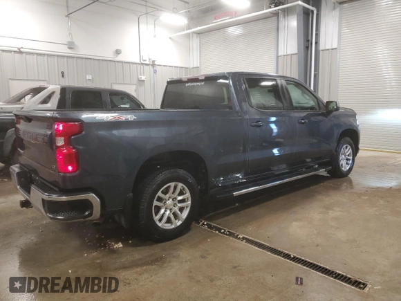 2021 Chevrolet Silverado 1500 LT with VIN 1GCPYDEK4MZ288423, listed as a Copart auction lot 79957214 with 66,136 mi miles and Salvage Title. Bid and sale history available at carsss.com. Image 3.