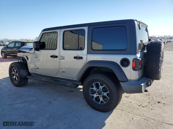 2018 Jeep Wrangler Unlimited Sport S with VIN 1C4HJXDN3JW332141, listed as a Copart auction lot 46846345 with 88,044 mi miles and Salvage Title. Bid and sale history available at carsss.com. Image 2.