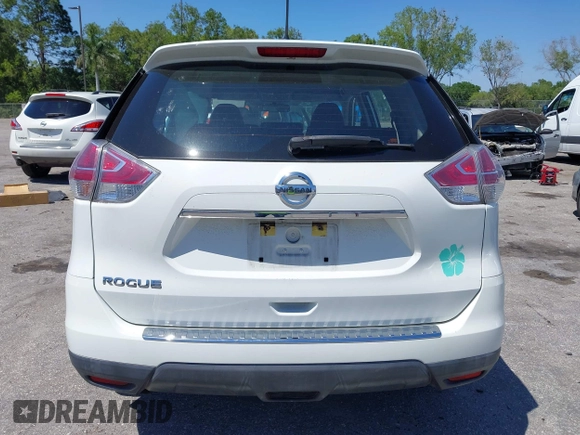 2016 Nissan Rogue S with VIN KNMAT2MT5GP614099, listed as a IAAI auction lot 42044016 with 15,563 mi miles. Bid and sale history available at carsss.com. Image 17.
