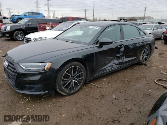 2020 Audi A8 L with VIN WAU8EAF85LN012690, listed as a Copart auction lot 44290193 with 50,909 mi miles. Bid and sale history available at carsss.com. Image 1.