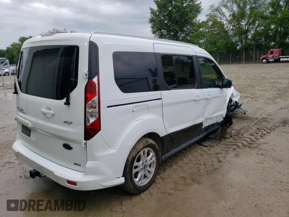 2022 Ford Transit Connect XLT with VIN NM0GS9F28N1543603, listed as a Copart auction lot 61275774 with 19,014 mi miles and Salvage title. Bid and sale history available at DreamBid. Image 3.