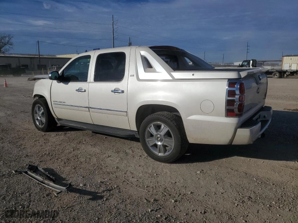 2010 Chevrolet Avalanche LTZ with VIN 3GNVKGE04AG197292, listed as a Copart auction lot 89108385 with 82,687 mi miles and Salvage Title. Bid and sale history available at carsss.com. Image 2.