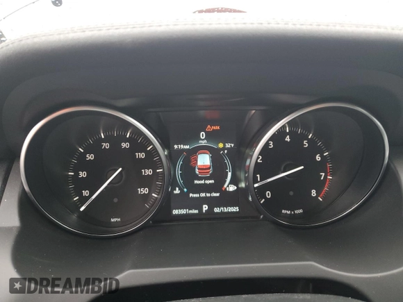 2019 Land Rover Range Rover Evoque SE with VIN SALVP2RX1KH333673, listed as a Copart auction lot 45202115 with 83,501 mi miles and Salvage Title. Bid and sale history available at carsss.com. Image 9.