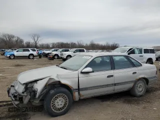 1991 Ford Taurus z VIN 1FACP52U9MG101093, wystawiony jako Copart lot #45948105 z przebiegiem 594 696 mil mil oraz Szkoda całkowita • Salvage title. Historia ofert i sprzedaży dostępna na DreamBid. Obrazek 1.