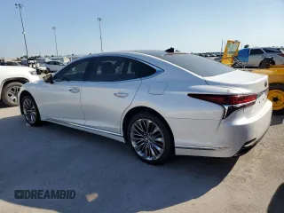 2018 Lexus LS with VIN JTHB5LFF3J5001251, listed as a Copart auction lot 75076534 with 25,700 mi miles and Salvage Title. Bid and sale history available at carsss.com. Image 2.