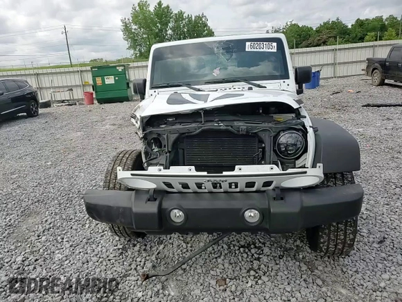 2018 Jeep Wrangler Unlimited Sport S with VIN 1C4HJWDG7JL925191, listed as a Copart auction lot 60203105 with Not provided miles and Salvage title. Bid and sale history available at DreamBid. Image 13.