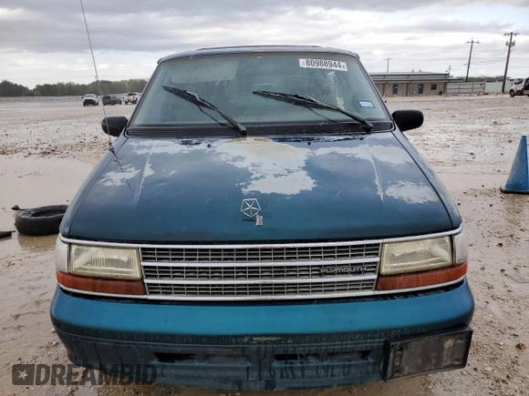 1994 Plymouth Voyager z VIN 2P4GH2530RR635286, wystawiony jako Copart lot #80988944 z przebiegiem 175 646 mil mil oraz Szkody całkowita. Historia ofert i sprzedaży dostępna na DreamBid. Obrazek 5.