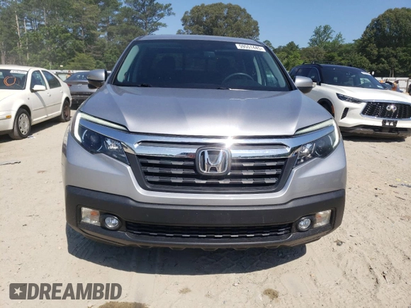 2019 Honda Ridgeline RTL-T with VIN 5FPYK3F69KB028918, listed as a Copart auction lot 59551445 with 34,948 mi miles and Salvage title. Bid and sale history available at DreamBid. Image 5.