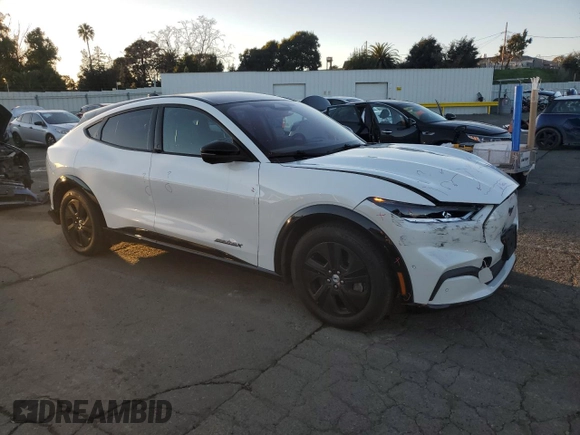 2022 Ford Mustang Mach-E California Route 1 with VIN 3FMTK2SU9NMA58255, listed as a Copart auction lot 44236175 with 81,735 mi miles and Salvage Title. Bid and sale history available at DreamBid. Image 4.