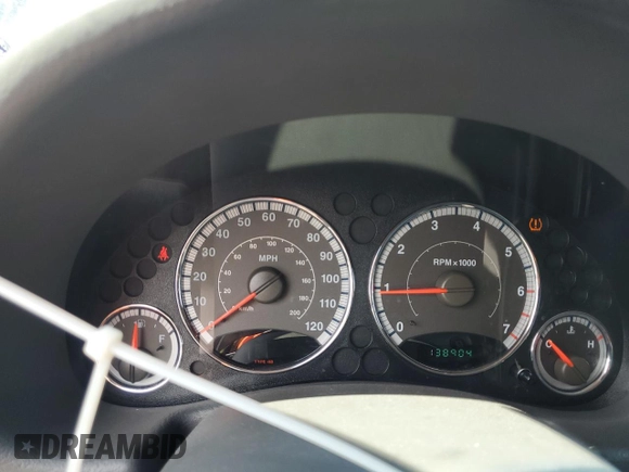 2005 Jeep Liberty Limited with VIN 1J8GL58K05W711624, listed as a Copart auction lot 62479315 with 138,904 mi miles and Salvage title. Bid and sale history available at DreamBid. Image 9.