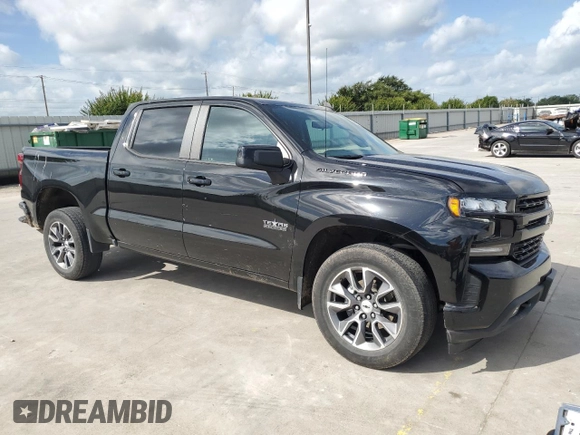 2021 Chevrolet Silverado 1500 RST with VIN 3GCPWDED9MG233862, listed as a Copart auction lot 58945824 with 53,566 mi miles and Salvage Title. Bid and sale history available at carsss.com. Image 4.