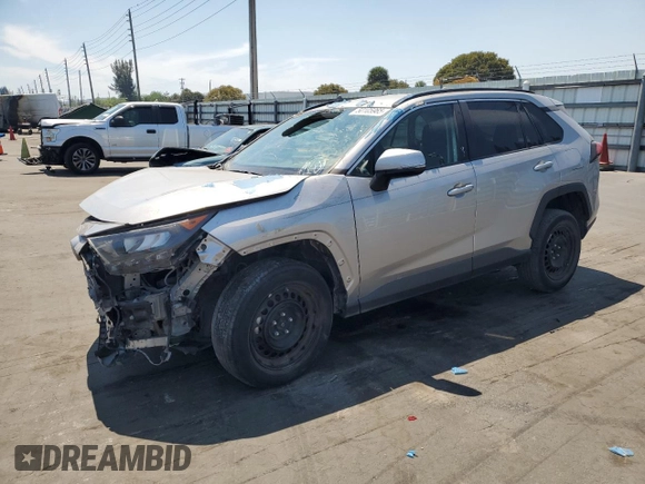 2020 Toyota RAV4 LE with VIN 2T3K1RFVXLC034798, listed as a Copart auction lot 50105965 with 42,011 mi miles and Clean Title. Bid and sale history available at DreamBid. Image 1.