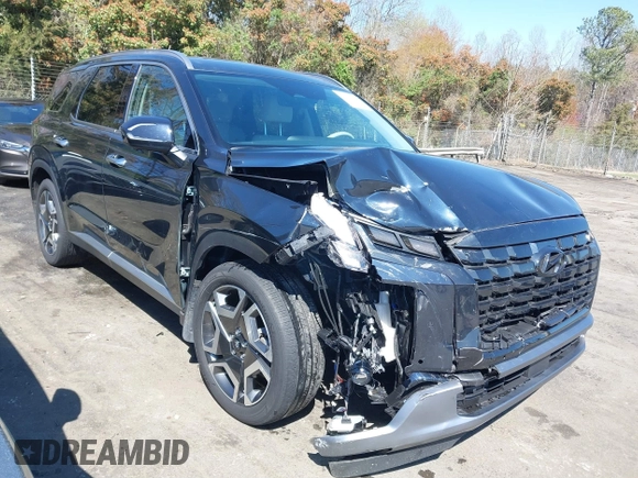 2024 Hyundai Palisade Limited z VIN KM8R5DGE2RU651701, wystawiony jako IAAI lot #41894978 z przebiegiem 38 461 mil mil oraz . Historia ofert i sprzedaży dostępna na DreamBid. Obrazek 1.
