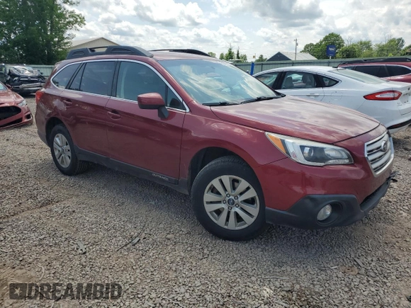 2017 Subaru Outback Premium with VIN 4S4BSACC2H3422422, listed as a Copart auction lot 61351865 with 125,693 mi miles and Salvage title. Bid and sale history available at DreamBid. Image 4.