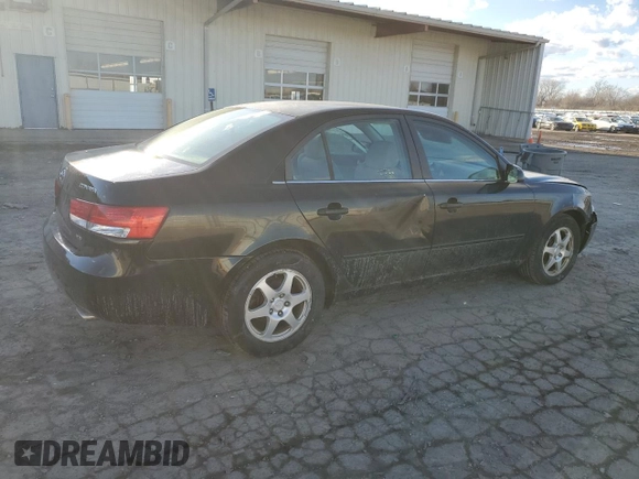 2006 Hyundai Sonata GLS with VIN 5NPEU46FX6H094610, listed as a Copart auction lot 46687865 with 252,934 mi miles and Salvage Title. Bid and sale history available at DreamBid. Image 3.