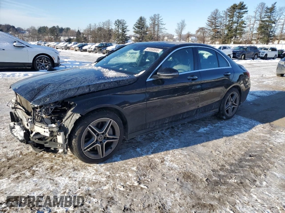 2020 Mercedes-Benz C 300 with VIN 55SWF8EBXLU327611, listed as a Copart auction lot 42050895 with 61,785 mi miles and Salvage Title. Bid and sale history available at DreamBid. Image 1.