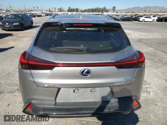 2020 Lexus UX 250h F Sport with VIN JTHE9JBH5L2035631, listed as a Copart auction lot 81378314 with 27,963 mi miles and Salvage title. Bid and sale history available at DreamBid. Image 6.