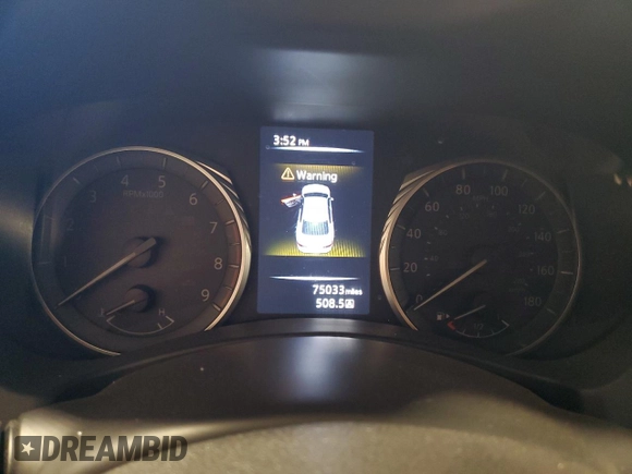 2021 Infiniti Q50 Luxe with VIN JN1EV7BR3MM750246, listed as a Copart auction lot 74994524 with 75,033 mi miles and Salvage Title. Bid and sale history available at carsss.com. Image 9.