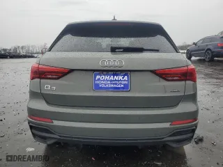 2023 Audi Q3 S line Premium with VIN WA1DECF33P1124378, listed as a Copart auction lot 50222965 with 37,618 mi miles and Salvage Title. Bid and sale history available at carsss.com. Image 6.