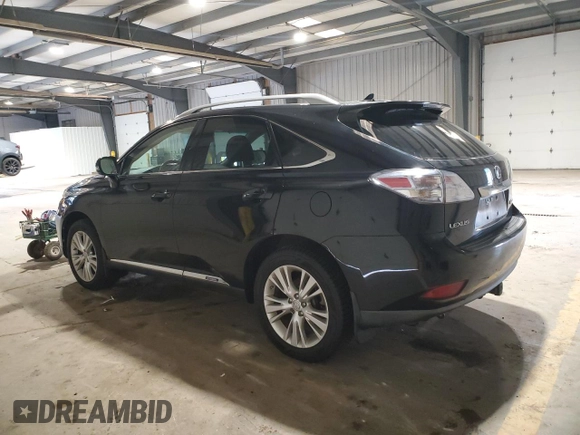 2010 Lexus RX 450h with VIN JTJBC1BA2A2023343, listed as a Copart auction lot 61563815 with 170,107 mi miles and Clean title. Bid and sale history available at DreamBid. Image 2.