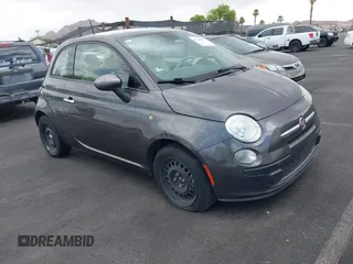 2015 FIAT 500 Pop with VIN 3C3CFFAR2FT636768, listed as a IAAI auction lot 42588875 with Not provided miles and . Bid and sale history available at DreamBid. Image 1.