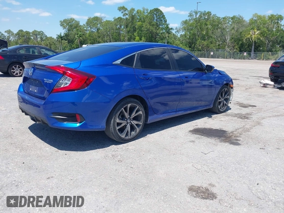 2021 Honda Civic Sport with VIN 2HGFC2F80MH527517, listed as a IAAI auction lot 42020871 with 36,058 mi miles and . Bid and sale history available at DreamBid. Image 4.