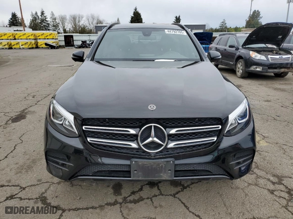 2019 Mercedes-Benz GLC with VIN WDC0G4KB3KF655877, listed as a Copart auction lot 44792765 with 79,342 mi miles and Salvage Title. Bid and sale history available at carsss.com. Image 5.
